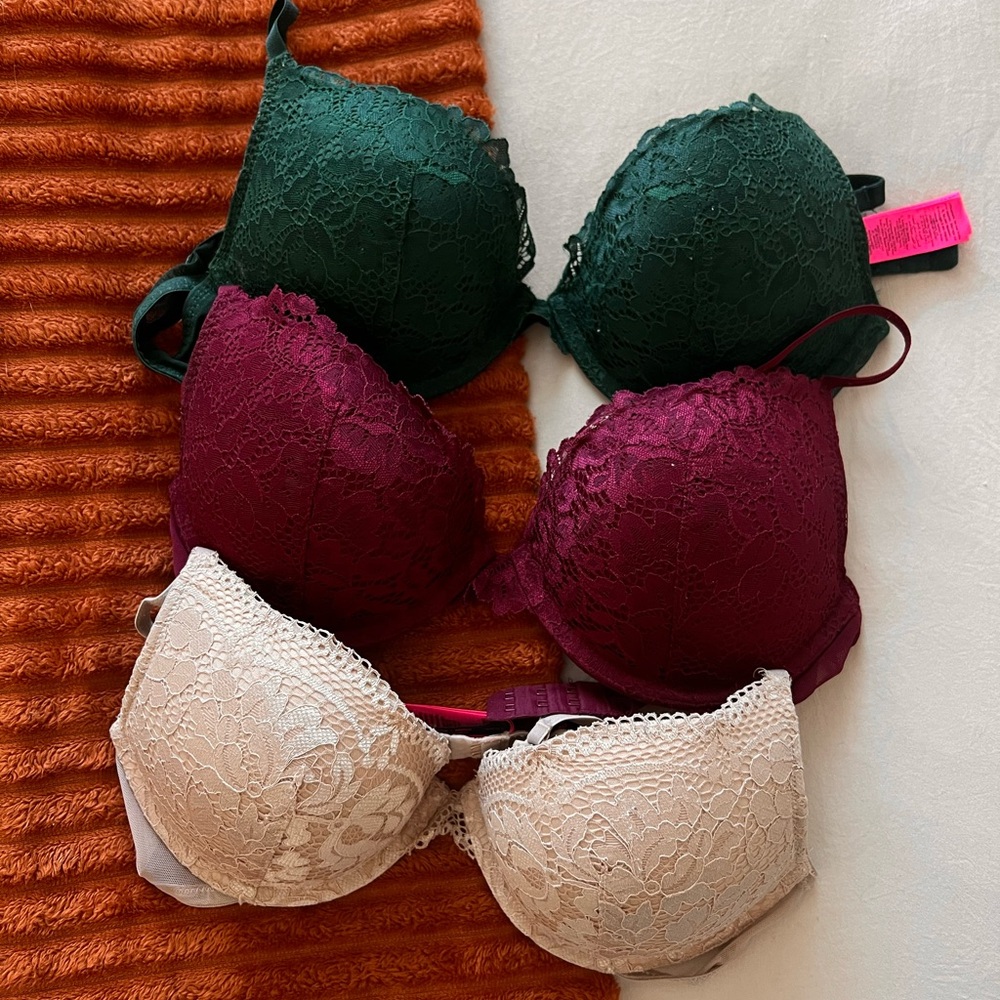 Three Lasenza Bras, size 34C, style: Obsession